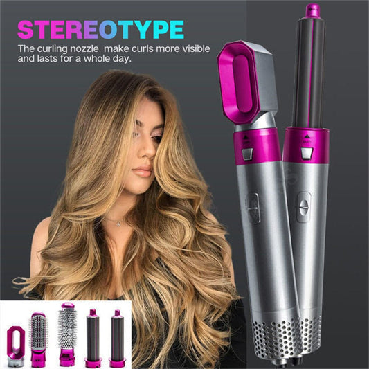 5 IN 1 HAIR DRYER HOT COMB SET HAIR CURLER WET DRY PROFESSIONAL CURLING IRON HAIR STRAIGHTENER STYLING